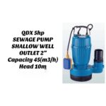 QDX 5HP Sewage pump Shallow well 2" outlet