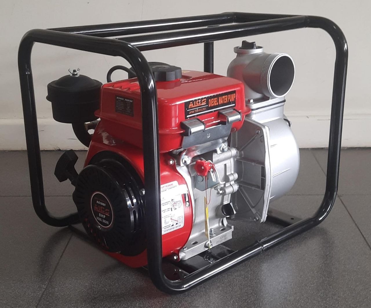 51d426f0-00ac-4be2-b4d8-8e4aface7be5.jpg Aico Japan Diesel water pump 3 inches NORMAL PRESSURE 8HP Engine - Image 1