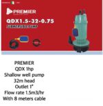 Premier QXD 0.5HP Shallow well pump 16M head
