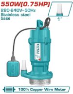Total Submersible pump 550W(0.75HP) Max.head:25M