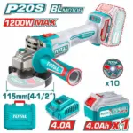 Total Cordless angle grinder 1200W 20v - Image 3